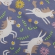 Tissu bio batiste imprimée chevaux