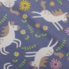 Tissu bio batiste imprimée chevaux