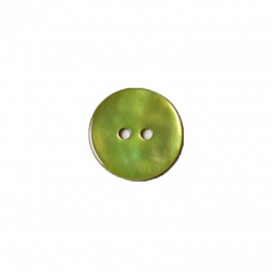 Bouton nacre 15 mm soufre vert