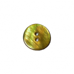 Bouton nacre 15 mm jaune