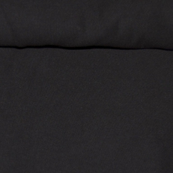 Rib / Jersey extensible coton bio noir