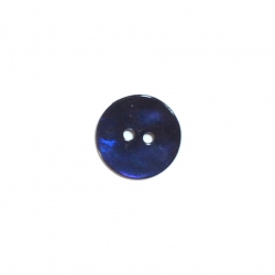 Bouton nacre 15 mm bleu outremer