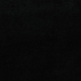 Tissu bio jersey éponge noir