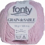 Fil à tricoter GRAIN DE SABLE rose poudré