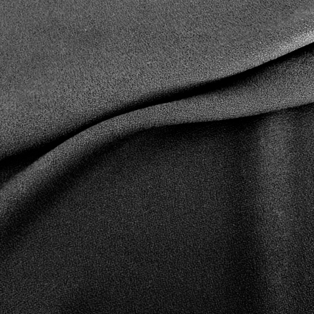 Crêpe de laine vierge noir