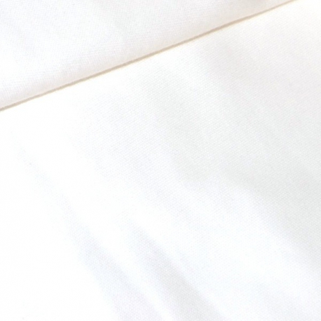 Tissu bio jersey blanc
